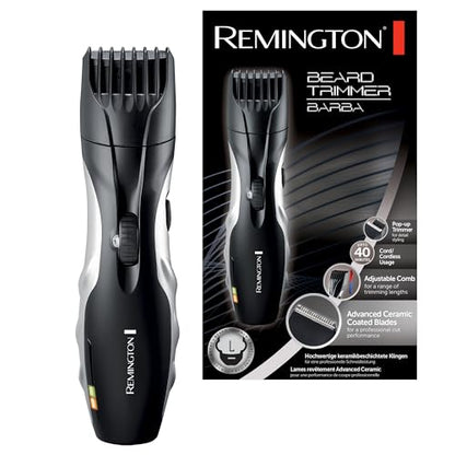 - Remington Barba Beard Trimmer | Advanced Ceramic Blades | 9 Length Settings | 40-Minute Runtime -