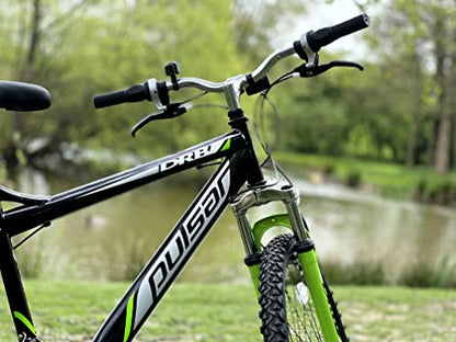 Dallingridge Pulsar Hardtail Mountain Bike, 26" Wheel - Black/Green