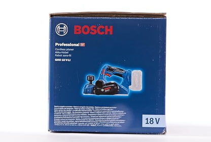 Bosch Professional 18V System Cordless Planer GHO 18V-LI (no-Load Speed 14,000 min-1, max. chip Thickness 1.6 mm, Without Rechargeable Batteries and Charger, in Cardboard Box)