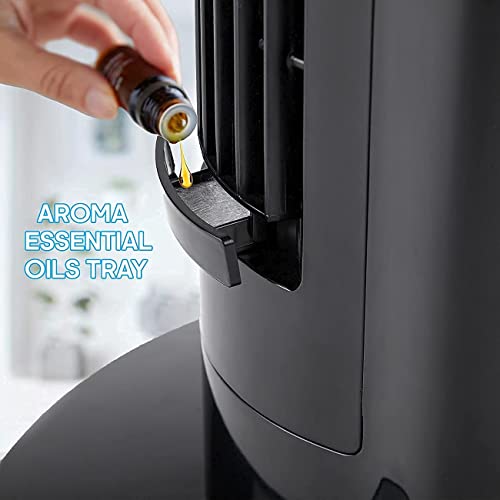 - PureMate Tower Fan | 43" Oscillating Tower Fan | Air Purifier & Aroma Function 8-Hour Timer -