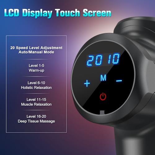 - Muscle Massage Gun Deep Tissue Percussion Massager | Portable Handheld Sport Massager -