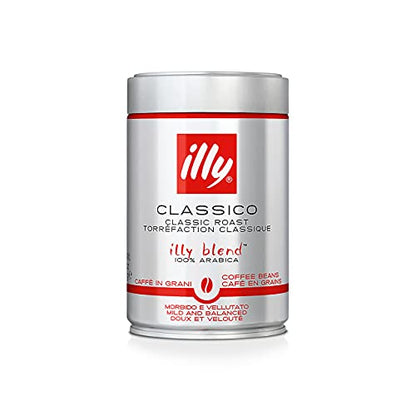 - illy Coffee | Classico Coffee Beans | Medium Roast |100% Arabica Coffee Beans | 250g -