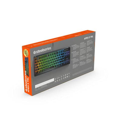 - SteelSeries Apex 3 TKL | RGB Gaming Keyboard | Tenkeyless Compact Esports Form -