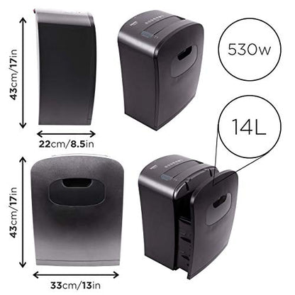 - Duronic Micro Cut Paper Shredder PS410 | Shred 8 Sheet Heavy Duty Electric Shredders -