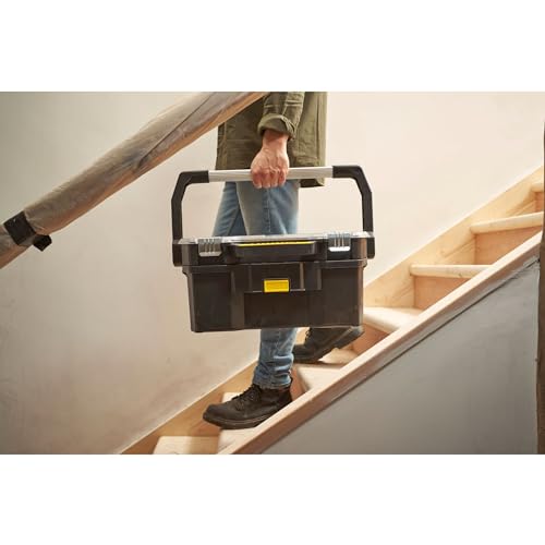 - STANLEY Toolbox Tote | Plus Storage Organiser | Heavy Duty Metal Latch -
