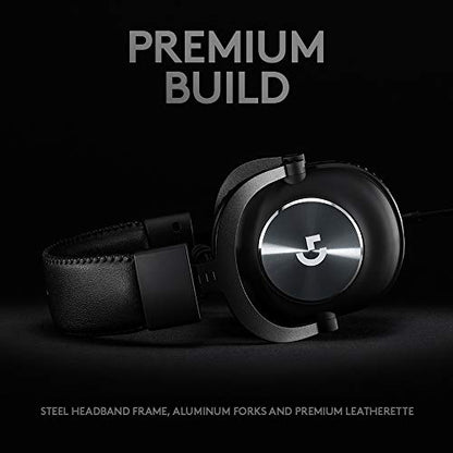 - Logitech G PRO X Gaming-Headset | Corded | Over-Ear Headphones with Blue VO!CE Mic -