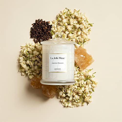 - La Jolíe Muse Scented Candles Gifts for Women | Large Jasmine Candle Gift Set -