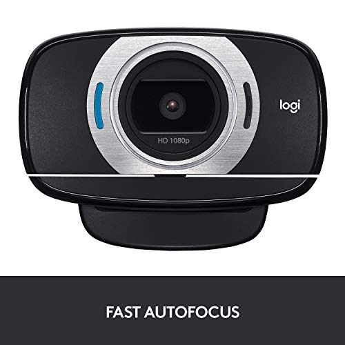 - Logitech C615 Portable Webcam | Full HD 1080p/30fps | Widescreen Video Calling | Foldable | Light Correction | Autofocus -
