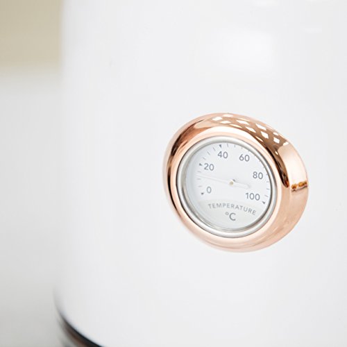 - Tower Bottega T10020W Rapid Boil Traditional Kettle | Temperature Dial -