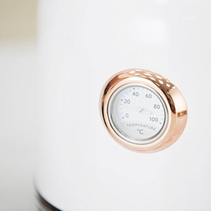 - Tower Bottega T10020W Rapid Boil Traditional Kettle | Temperature Dial -