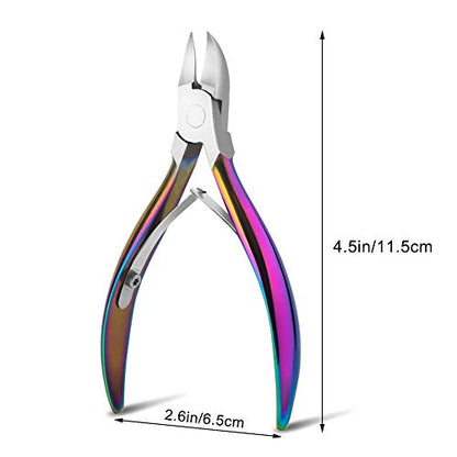 BEZOX Portable Nail Clipper - Toenail Clippers with Surgical Stainless Steel Suitable for Thick Fingernail Toenail
