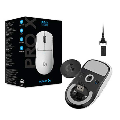 - Logitech G PRO X SUPERLIGHT Wireless Gaming Mouse | HERO 25K Sensor | Ultra-light with 63g | 5 Programmable Buttons -