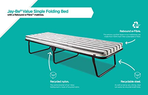 - JAY-BE Value Folding Bed | Rebound e-Fibre® Mattress -