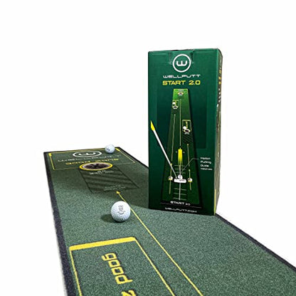 - WELLPUTT - Golf Training Putting Mat - 3m Start 2.0