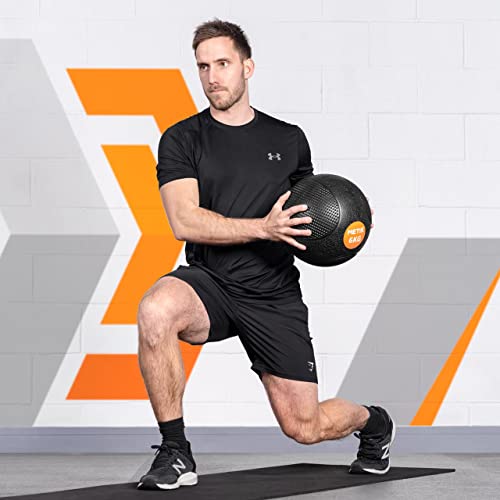 - METIS Medicine Balls – 1kg to 10kg | Home Fitness and Gym Slam Balls | High Grip Textured Rubber Finish (2kg) -