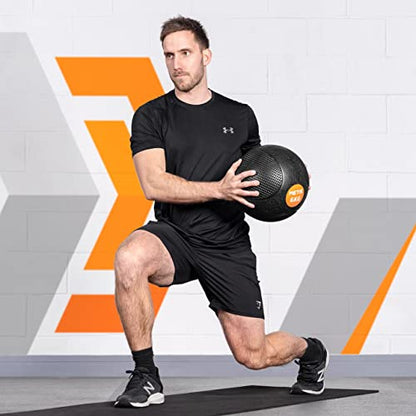 - METIS Medicine Balls – 1kg to 10kg | Home Fitness and Gym Slam Balls | High Grip Textured Rubber Finish (2kg) -