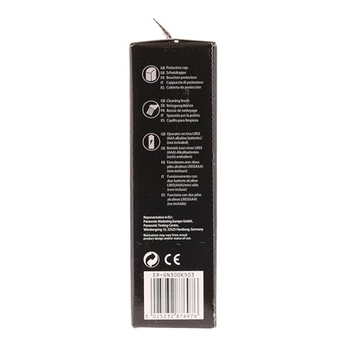 - Panasonic ER-GN300K503 | Electric Facial Ear Eyebrow and Nose Hair Trimmer -