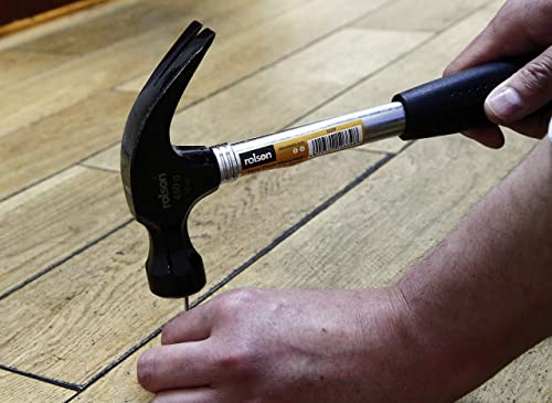 - Rolson 10339 | 16 oz | Claw Hammer Tubular Steel | Silver Black -