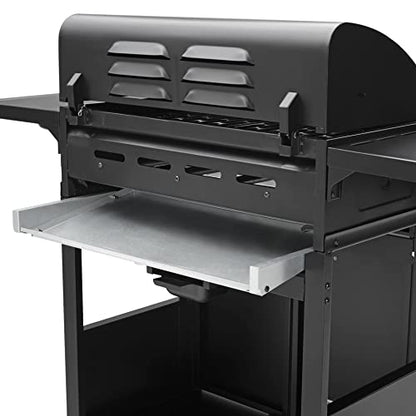 CosmoGrill 4+1 Series Gas BBQ with Side Barbecue Burner and Storage (4+1 BBQ with Cover)