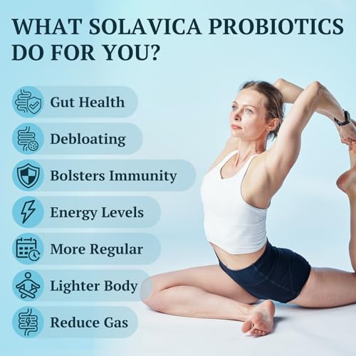 300 Billion CFU Probiotics for Digestive Gut & Immune Health, Advanced Strength Probiotics with 12 Diverse Strains + 3 Prebiotics for Women & Men (60 Count (Pack of 1))