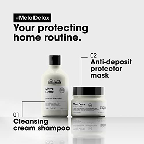 - L’Oréal Professionnel | Metal Detox Hair Mask, for Smooth, Strong & Shiny Looking Hair -