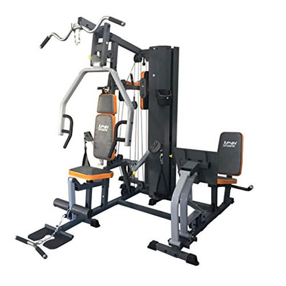 - FIT4HOME Multi Gym Fitness Equipment | Exercise Machine Strength Training Body Building Heavy Duty Home Gyms Workout Stations 80KG Weight Plates Leg Press Lat Pulldown | TF3003C Free Dumbell Rack -