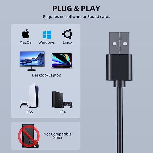 - SUDOTACK USB Streaming Podcast PC Microphone | Professional 192KHZ/24Bit Studio Cardioid Condenser Mic Kit -