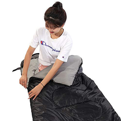 - Sleeping Bag 3 Seasons | (Summer, Spring, Fall) Warm & Cool Weather -