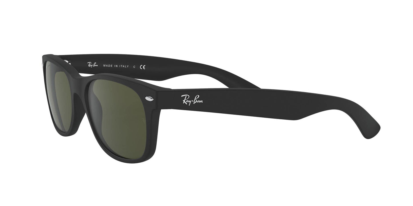 - Ray-Ban Unisex New Wayfarer Classic Sunglasses | Black | Green Classic G-15 Lens -