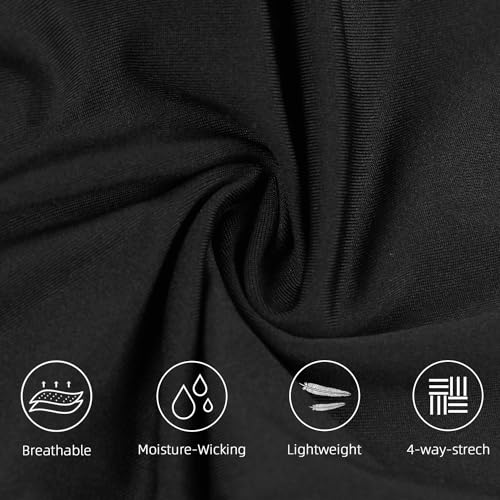 Cycling Shorts Mens, Sportneer Men's 3D Cycle Shorts Cycling Underwear Shorts Anti-Slip Design, Breathable & Adsorbent,Black