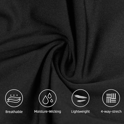 Cycling Shorts Mens, Sportneer Men's 3D Cycle Shorts Cycling Underwear Shorts Anti-Slip Design, Breathable & Adsorbent,Black