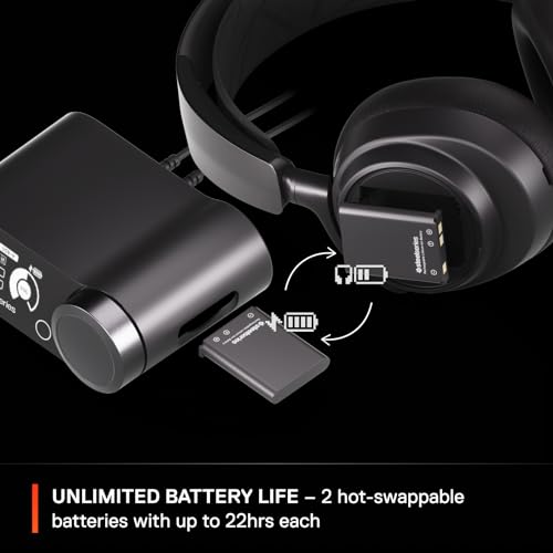 - SteelSeries | Arctis Nova Pro Wireless Multi-System Gaming Headset |  Active Noise Cancellation | ClearCast Gen 2 Mic - PC, PS5, PS4, Switch, Mobile -