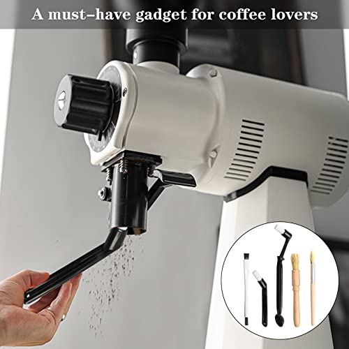 15 Pieces Coffee Cleaning Brush Set, Bristle Espresso Machine Brush Wooden Coffee Grinder Cleaning Brush Thin Pipe Cleaning Brushes for Coffee Machine Bottle Teapot Nozzle