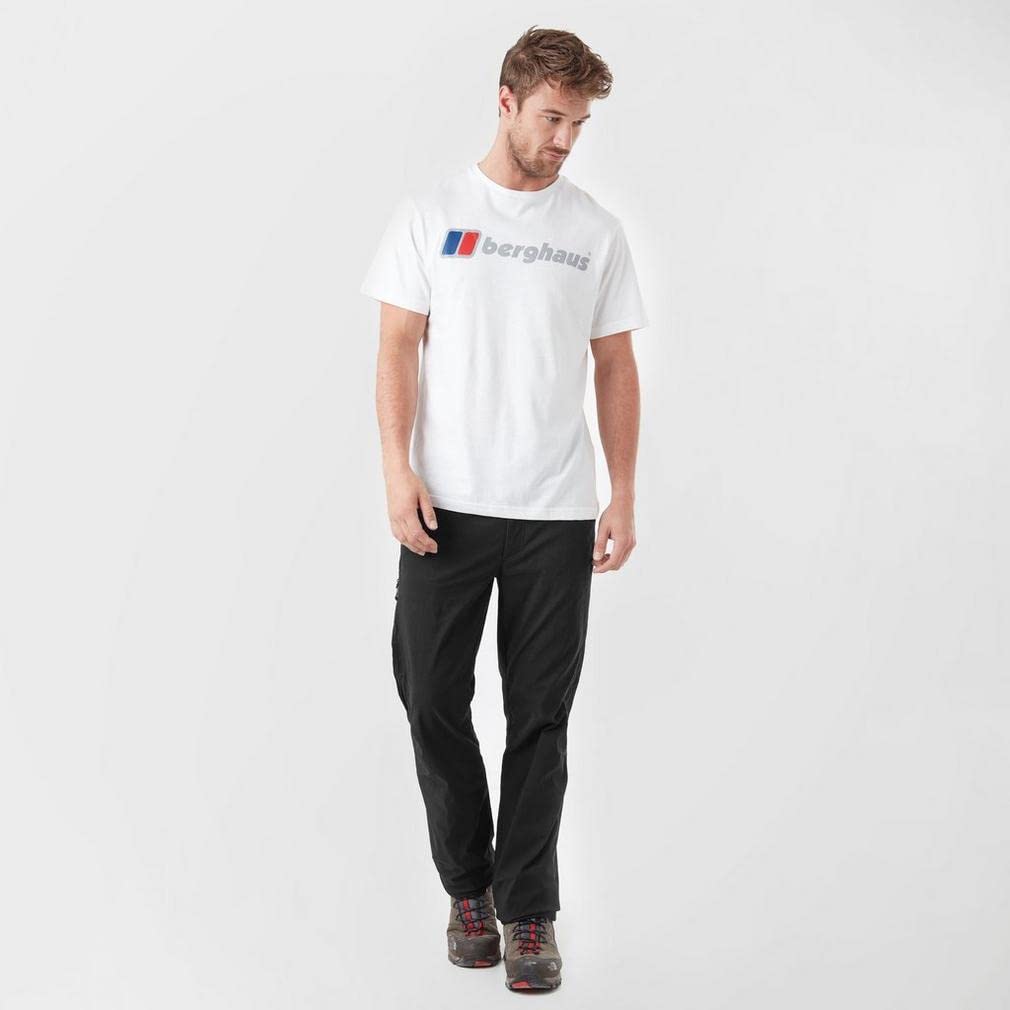 Berghaus Men's Ortler 2.0 Walking Trousers, Water Resistant, Comfortable Fit, Breathable Pants, Black, 34 Regular