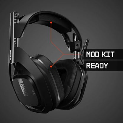 ASTRO Gaming A50 Wireless Headset + Gaming Charging Station, 4th Gen, Dolby, Balancing Gaming Sound and Voice, 2.4 GHz Wireless Connection, PS5 (HDMI adapter required), PS4, PC, Mac - Black