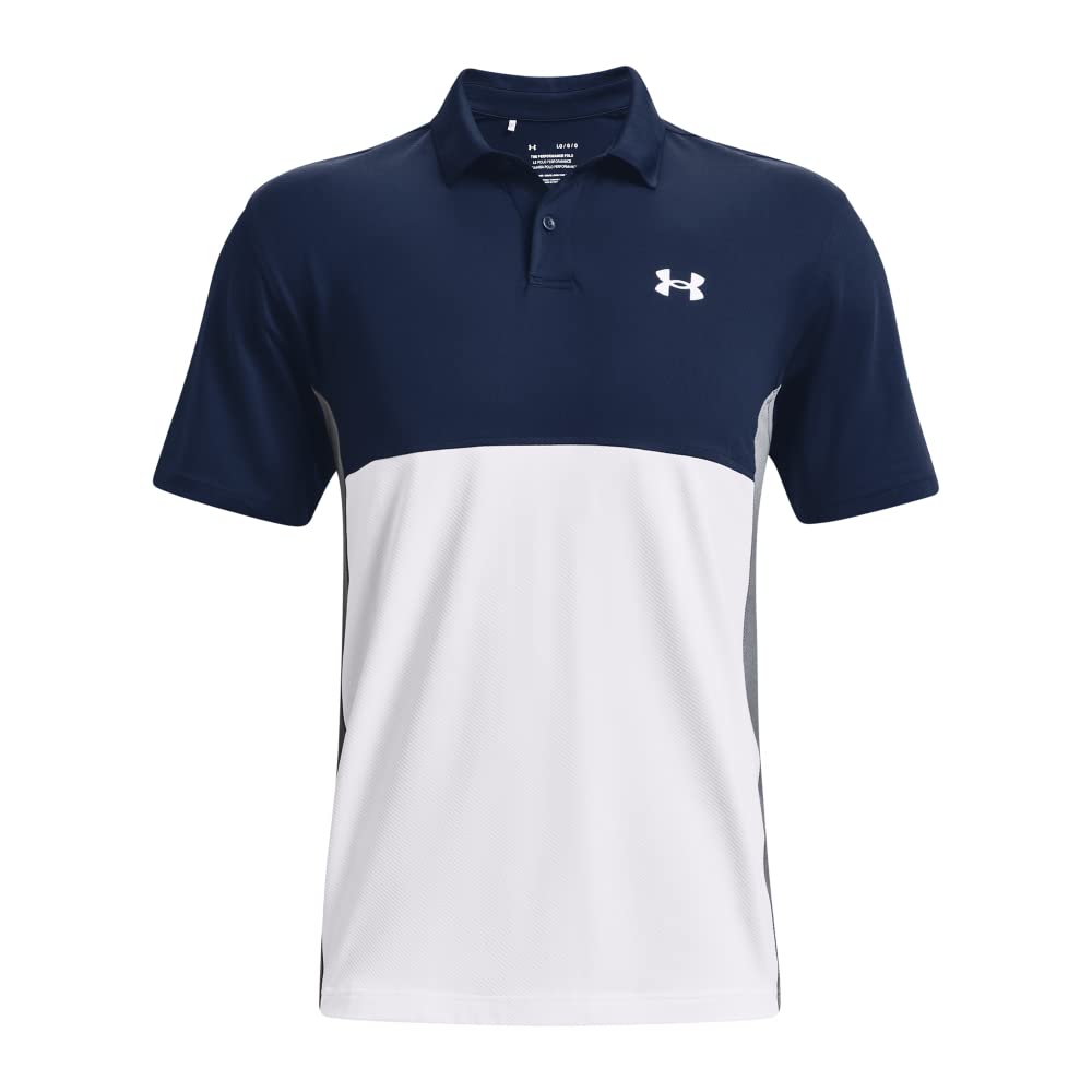 - Under Armour Mens 2022 Performance Blocked Golf Polo Shirt -