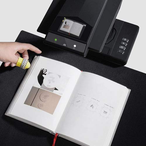 CZUR Document Scanner, ET18 Pro Book Scanner Portable Smart A3 Document Scanner Document Camera with OCR WIFI Function Auto Flatten Curve Tech, 18MP HD Camera, 180+ Languages OCR for Windows & Mac