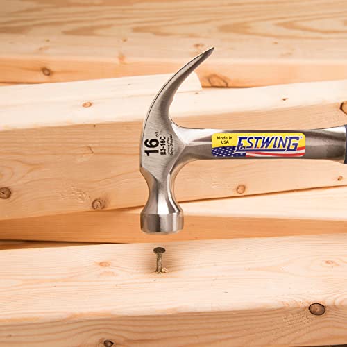 - Estwing 16-Ounce Claw Hammer | Nylon Vinyl Cushion Grip Handle -