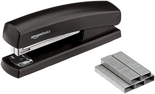 Amazon Basics Stapler With 1000 Staples, Matte Black