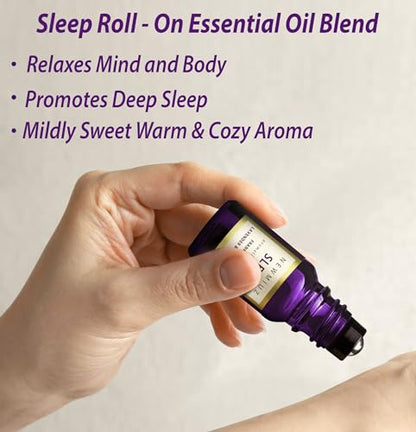 - Sleep Well Roll On Essential Oil | Anti Stress Calming Aromatherapy | Stick Blend Lavender Oil |  Gifts for Women -