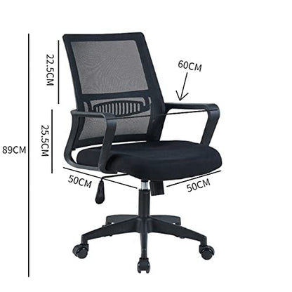 - Requena Office Chair with Armrest | Ergonomic Desk Chair | Black -