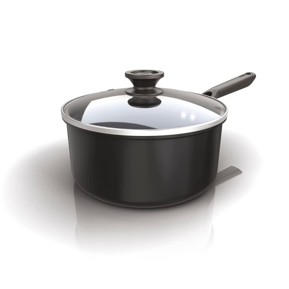 - Ninja ZEROSTICK Classic Cookware | 20cm Saucepan | Non-Stick | Long Lasting Aluminium Saucepan -