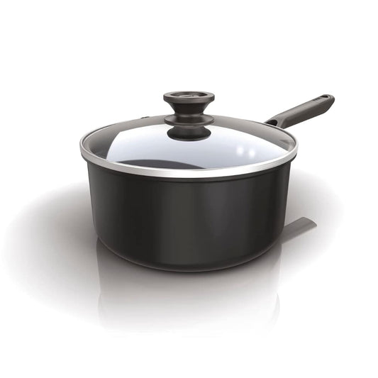 - Ninja ZEROSTICK Classic Cookware | 20cm Saucepan | Non-Stick | Long Lasting Aluminium Saucepan -