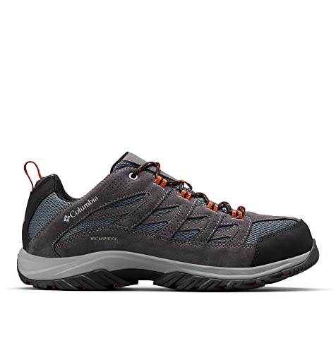 Columbia Men's Crestwood WP waterproof low rise hiking shoes, Grey (Graphite x Dark Adobe), 11 UK