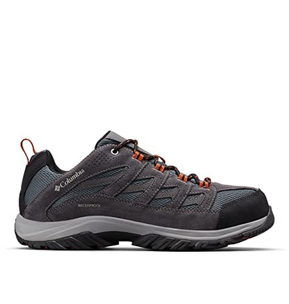 Columbia Men's Crestwood WP waterproof low rise hiking shoes, Grey (Graphite x Dark Adobe), 11 UK