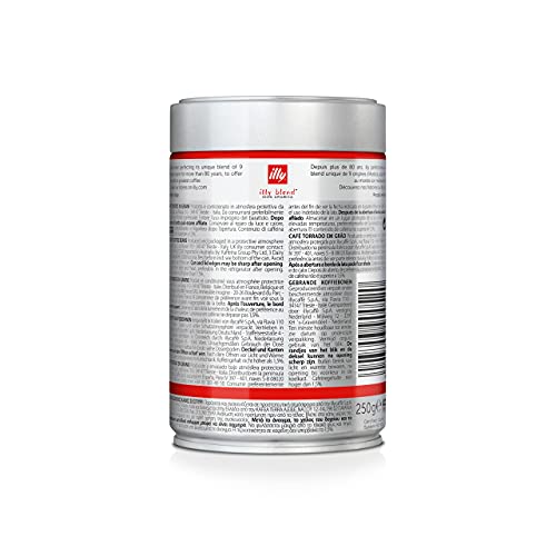 - illy Coffee | Classico Coffee Beans | Medium Roast |100% Arabica Coffee Beans | 250g -