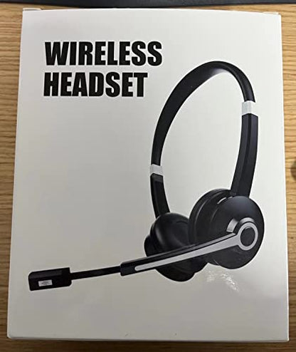 - YUWAKAYI Bluetooth Headset with Noise Canceling Microphone, V5.0, Mic Mute, Wireless Headphone for Laptop, Cell Phone, Tablet, Call Center, Office, Meeting,Online Class