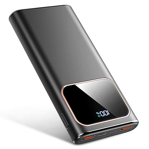 Coucur Power Bank Fast Charging 10000mAh, 22.5W Portable Charger USB C Input & Output Powerbank with LED Display, PD3.0 QC4.0 Phone Battery Pack for iPhone, Samsung, Huawei, iPad and More