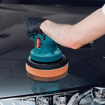 - RUYIKA | Cordless Car Polisher Buffer | Polishing Machine | 2500-5000 RPM -