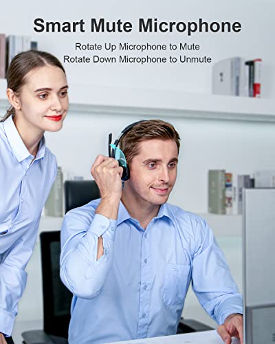 - Link Dream Bluetooth Headset with Microphone | Wireless Headset with Mic Noise Cancelling & USB Dongle -